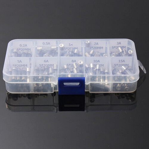 Kit com 100 fusíveis de ação rápida para vidro de carro. 2