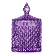 ACDANC Snoeppot, Elegante glazen snoeppotten met deksel, Stijlvolle snoepschaal met deksel, Stijl 1