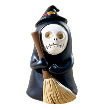 1 figura di fantasma di Halloween, decorazioni di Halloween, decorazioni stravaganti per la casa, figure in miniatura in resina, simpatiche