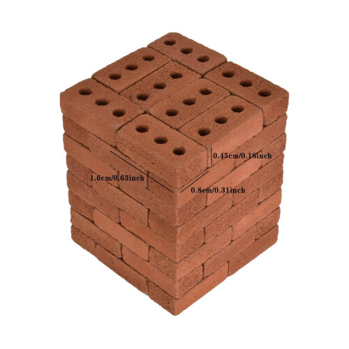 Miniatur-Bausteinset (rot) – 50 Teile 2