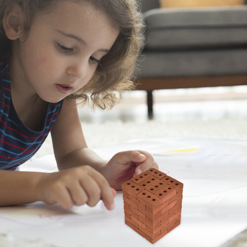 Μινιατούρα Μοντέλο Κατασκευής από Τούβλα DIY Sandbox Εκπαιδευτικό Σετ Παιχνιδιών 2