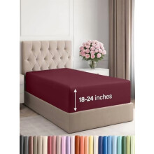 Drap-housse extra profond pour lit simple XL – Compatible avec les matelas de 45 à 60 cm, ultra-doux, infroissable et inaltérable, respirant,