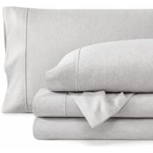 Bettwäsche-Set für Einzelbetten – 1800 Ultraweiche Mikrofaser, doppelt gebürstet, tiefe Taschen, 3-teilig (Heathered Pewter)