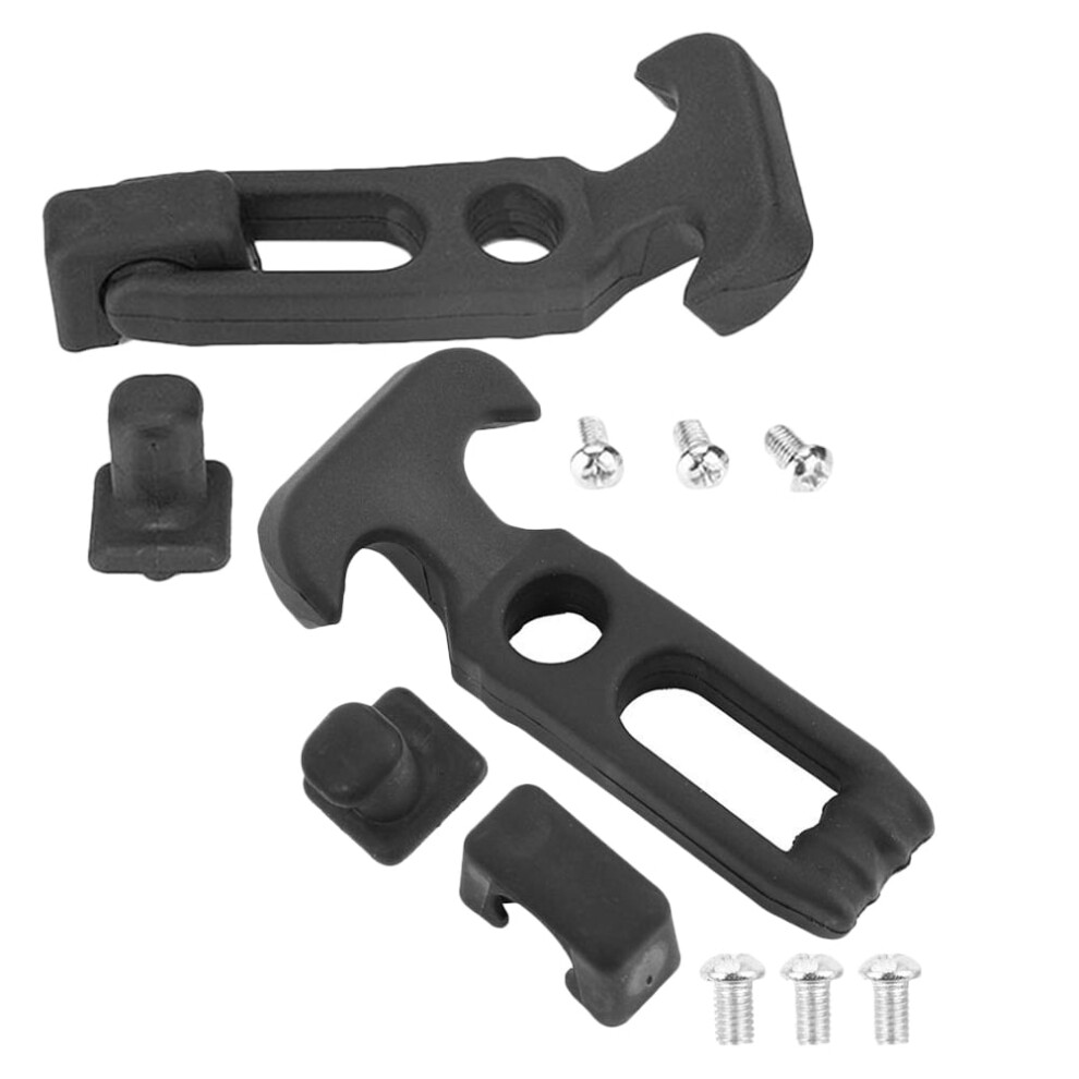 2Pcs Hasp Latch Toolbox Cabinet Latches Engine Hood Latches Elastic Shock-Absorbing Vehicle Engine Hood Latch Rubber Hasps 9448990357437
