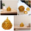 Gouden hars dennenappel wierookbrander (1 set) 4