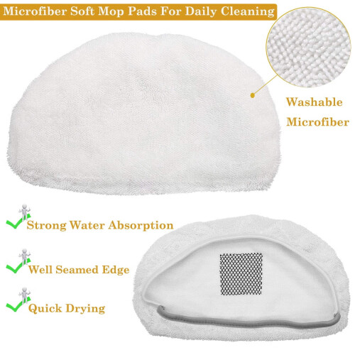 6er-Pack waschbare Dampfmopp-Pads für Bissell PowerFresh Modelle 2