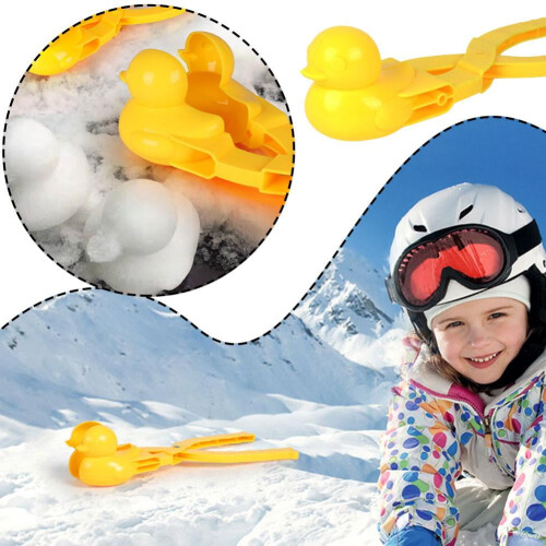 Snowball Maker Toy Yellow Duck Shape with Handle 1