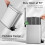 Stainless Steel Trash Can with Lid 6L Silver 6