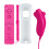 Telecomando e joystick Nunchuk rosa compatibili con Wii/Wii U 1