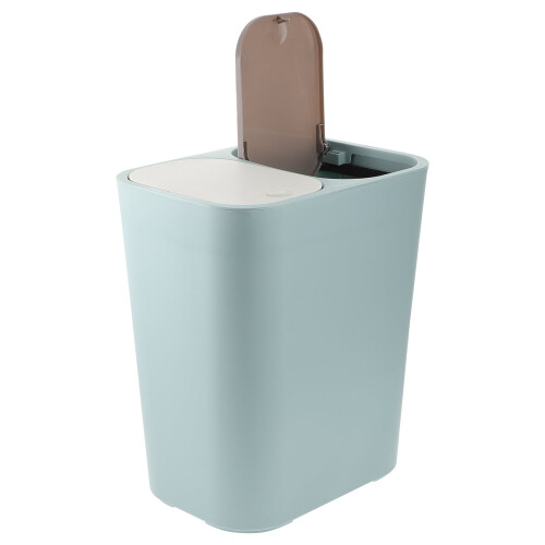 Poubelle à double compartiment pour déchets secs et humides 2