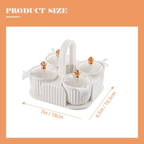 1 Set Cutie pentru Condimente de Bucătărie Design Practic 45x42 cm 1