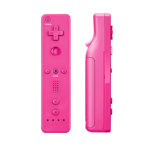 Telecomando e joystick Nunchuk rosa compatibili con Wii/Wii U 1