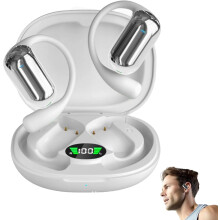 Auricolari con traduzione automatica tramite intelligenza artificiale, supporto per 144 lingue, connettività wireless Bluetooth 5.4 in tempo reale.