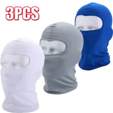 Windfall 3-delige set UV-zonbeschermende bivakmuts, volledig gezichtsmasker, winddichte skimasker voor buitenactiviteiten zoals motorrijden en