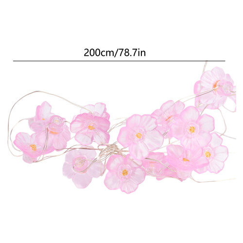 AuroraX LED lyskæde kirsebærblomst pink 2