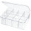 16-Compartment Clear Plastic Storage Box with Lid 1