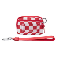 Waterdicht polstasje voor minder dan $5! Doorzichtig vakje voor pasjes, ruitjespatroon, handsfree crossbody-model voor op reis of tijdens het