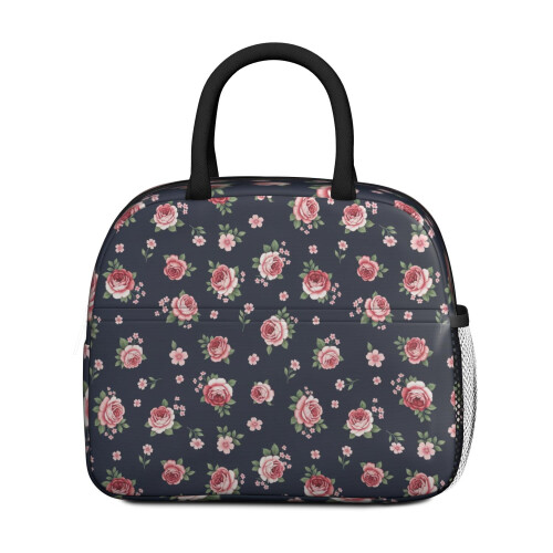 Blommig isolerad lunchväska – läckagesäker, 25 cm 1