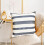 Conjunto de 2 capas de almofada de linho com bolinhas pretas, 45x45 cm (18x18 polegadas). 2