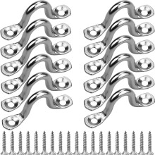 Conjunto de 12 almofadas multifuncionais de aço inoxidável para caiaque, barco, uso náutico e atividades ao ar livre.