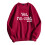 Damen-Pullover-Sweatshirt, rot, langärmlig, lockere Passform 3