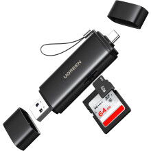 USB-C SD4.0-Kartenleser, USB-Speicherkartenleser für SDXC, SDHC, MicroSD, MMC, RS-MMC, Micro SDXC, Micro SDHC, UHS-II und UHS-I, unterstützt