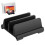 FRCOLOR Supporto verticale per laptop con doppio supporto, portatile, da scrivania, da viaggio, nero 1