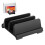 FRCOLOR Supporto verticale per laptop con doppio supporto, portatile, da scrivania, da viaggio, nero 6