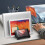 FRCOLOR Supporto verticale per laptop con doppio supporto, portatile, da scrivania, da viaggio, nero 4