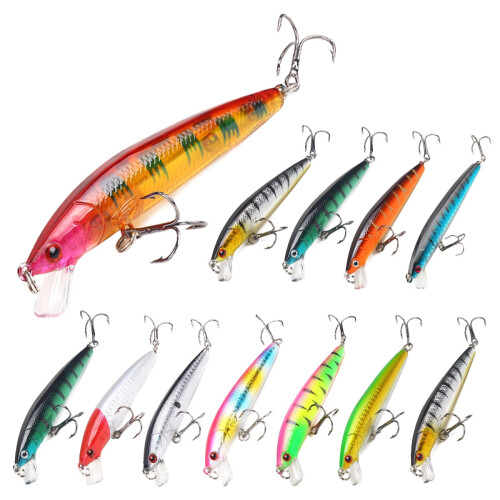 Köder, Barschköder, Crankbait, Süßwasserköder, Flachwasserköder-Sets, Salzwasserköder, Qisuo-Köder, Huiop-Köder, Mewmewcat Qisuo 1