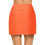 Damen-Freizeit-Tennisrock, einfarbig, orange, Größe L 4