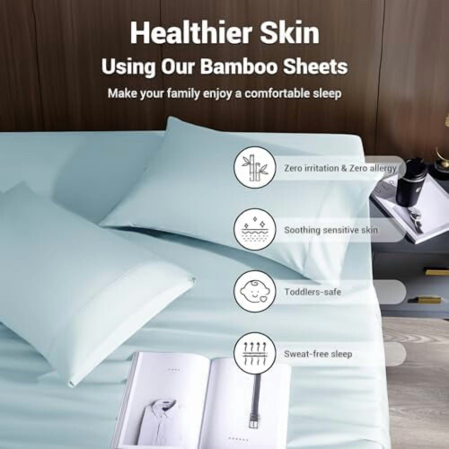 Bamboo Rayon & Microfiber Sheet Set Queen 4-Pc 2