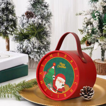 Vianočná darčeková krabička s potlačou Santa Clausa na jablká s cukrom, 1 balenie
