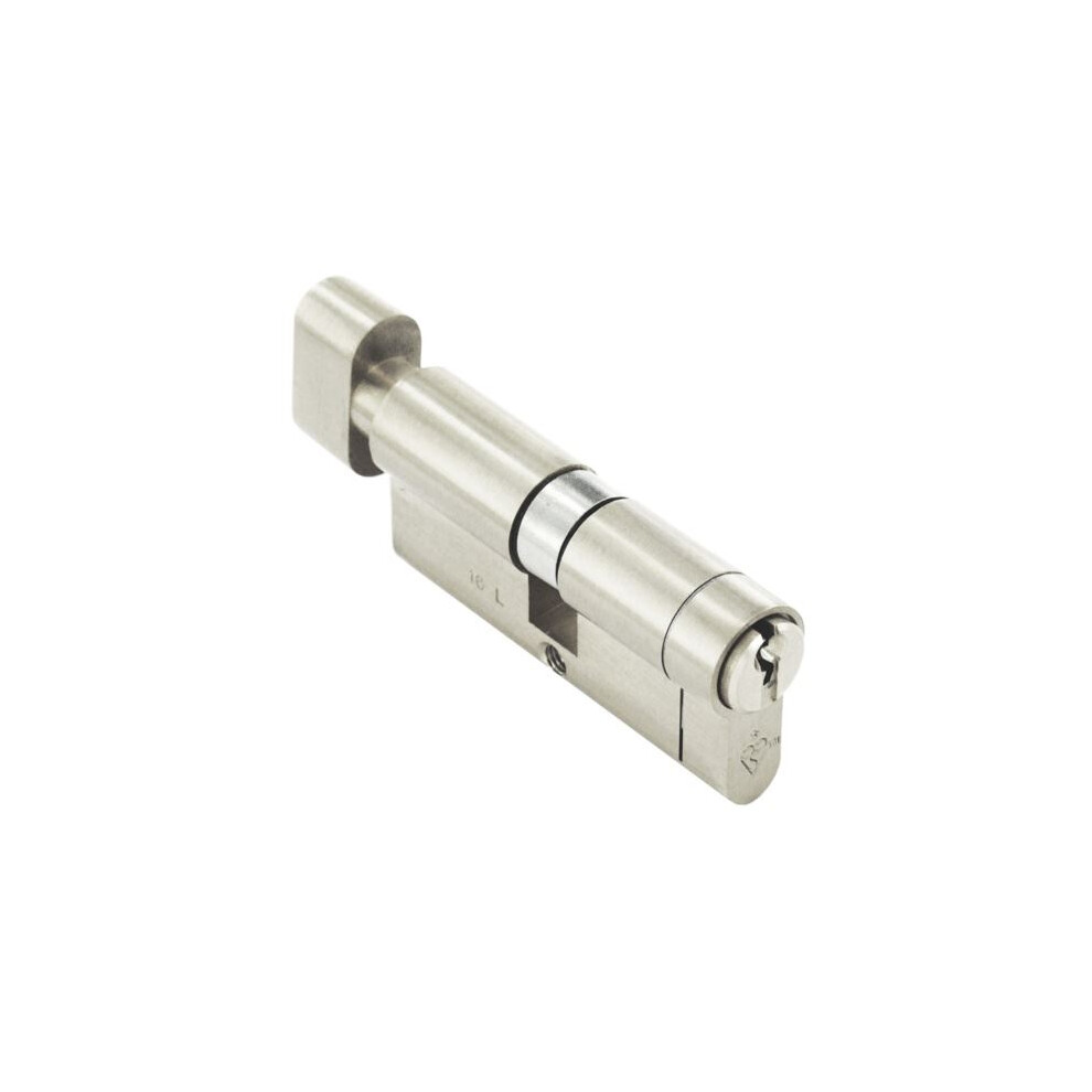 Smiths Locks - Snap Safe Double Thumbturn Cylinder Nickel - 35 X 35Mm 5019923120950