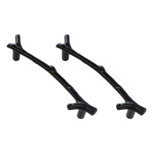 2Pcs Cabinet Decor Dresser Handles Tree Branch Smooth Edge Knobs