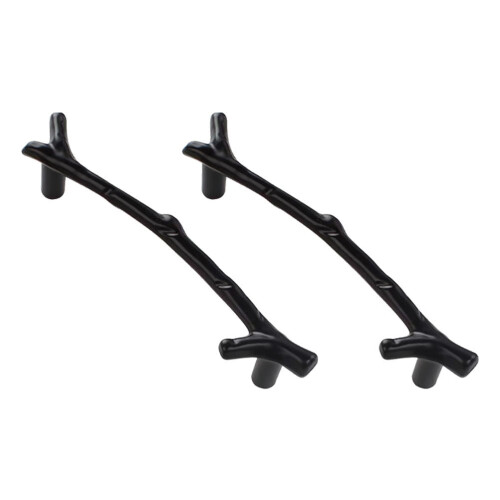 2Pcs Cabinet Decor Dresser Handles Tree Branch Smooth Edge Knobs