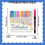 Glitzernde Metallic-Gel-Konturmarker, 36er-Packung 4