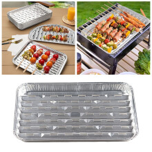 10PC Aluminum Baking Pan – Disposable Heavy-Duty Foil Pans for Oven, Outdoor Grilling, Baking & Cooking, Grill Liner