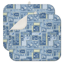 Covoraș de uscare a vaselor din microfibră Pioneer cu imprimeu floral, pachet de 1 buc., ultra absorbant, 40x45 cm