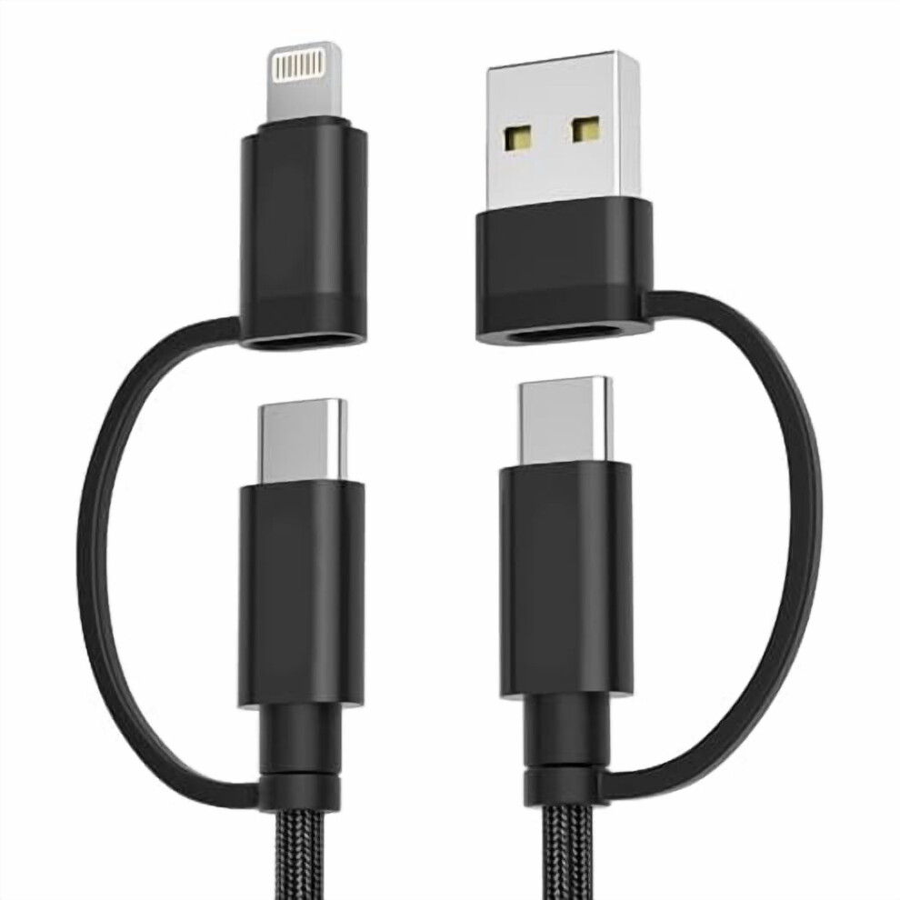 Usb-C Charger Cable 4-In-1 10Ft 60W Fast Charging 9341593914963