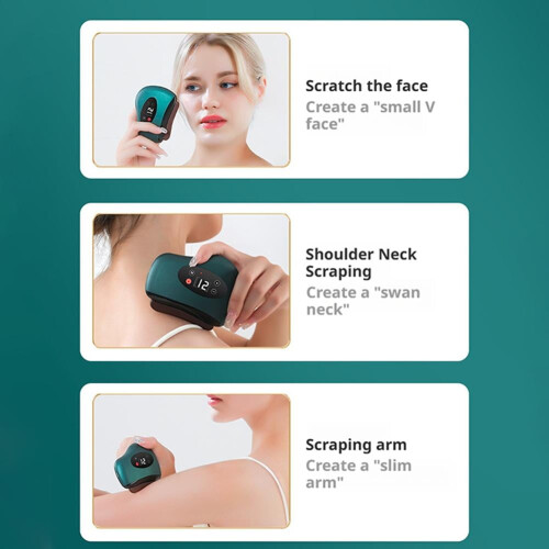 Ferramenta elétrica Gua Sha com calor e vibração, 12 níveis de aquecimento. 1