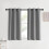 Kitchen Curtains Silver Grey 2 Panels 34x40 Thermal 1
