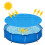 Blue Swimming Pool Solar Cover with 6-Pack Grommets,8 FT 7