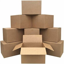 Cardboard Shipping and Packing Moving Boxes, 10 Pack, Medium, Brown, 18" x 14" x 12"