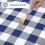 Waterproof Gingham Tablecloth with Flannel Back 52x70 in 3