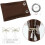 Blackout Curtains 52x84in, Gold Wheat & Palm Leaf Pattern, 4
