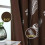 Blackout Curtains 52x84in, Gold Wheat & Palm Leaf Pattern, 3