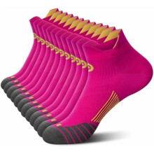 Ankle Compression Sock for Men and Women 2/4/6 Pairs, Low Cut Compression Running Sock with Ankle Support