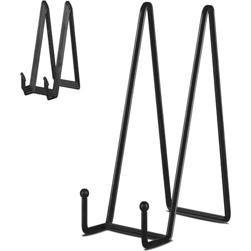 Conjunto de 5 suportes de metal para exibição de pratos de 12 polegadas