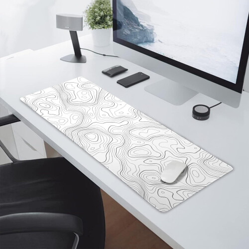 Pinkes Gaming-Mauspad mit Blumenmuster, 80 x 30 cm 1